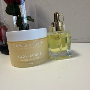 Sand + Fog Vanilla Cake Body scrub and Oil Set